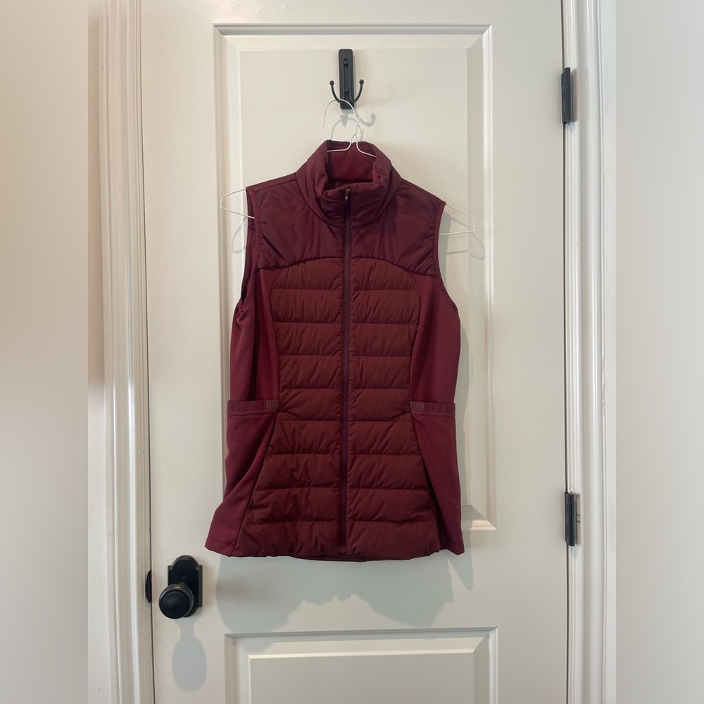 Maroon puffer vest